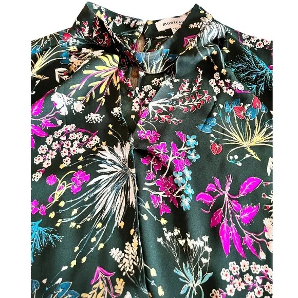 Monteau long sleeve blouse choker collar/bell sleeves Sz Juniors XL fits… - Picture 4 of 9